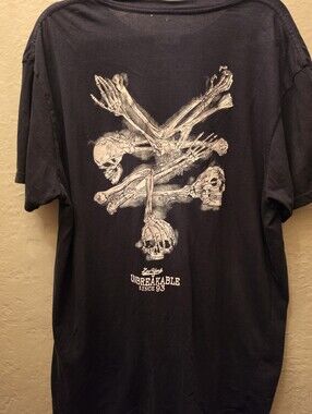 Zoo York Unbreakable Skull Bones Double Sided Graphic T-Shirt L